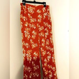 Rust colored flowy pants